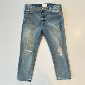 MOTHER SUPERIOR The Scrapper Ankle Jeans in Wicked Wild Calling | Size 34 | NWOT